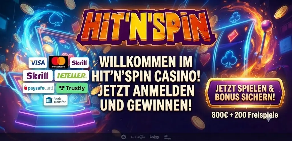 HitnSpin Casino Zahlungsmethoden und Auszahlungen